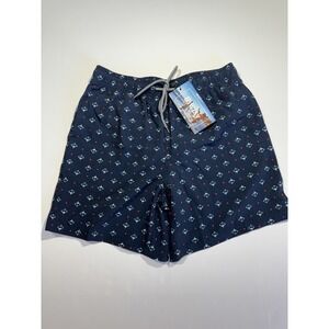 Biwisy Men Swim Trunks Quick Dry Beach Shorts Mesh Lining Swimwear Sz S Pockets